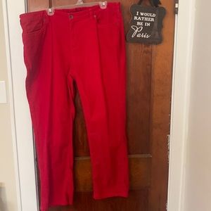 Lands’ End Mid Rise Straight Corduroy Pants